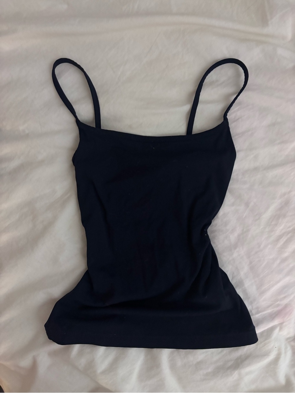 Garage Black Spaghetti Strap Tank sleek scoop navy cami